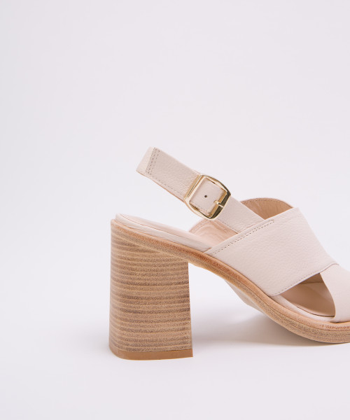 white leather platform sandals
