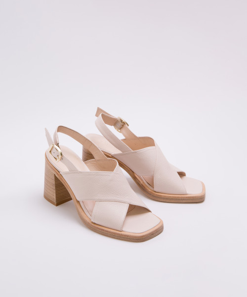 white leather platform sandals