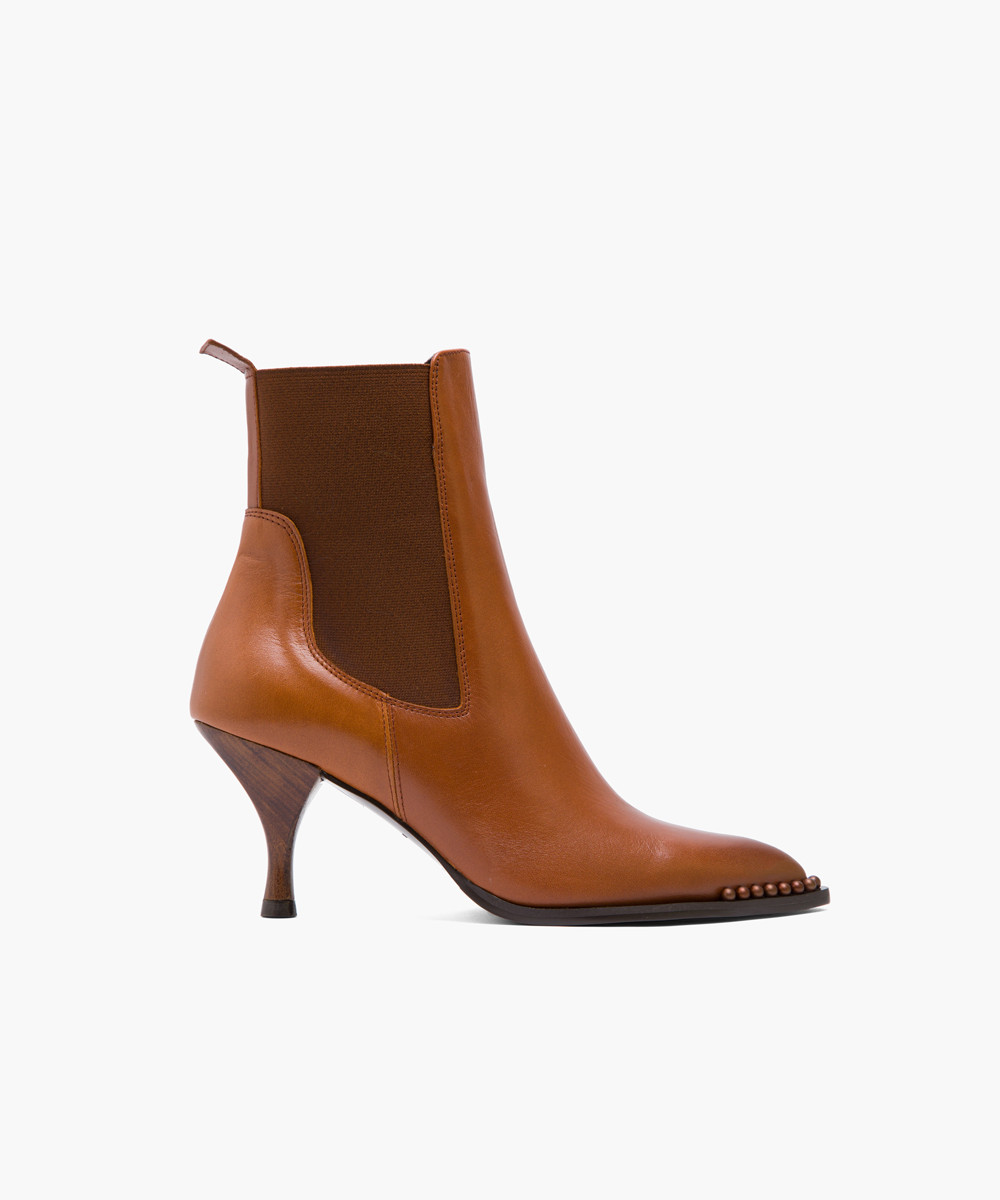 schuh tan ankle boots