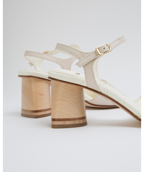 quilted sandal heel